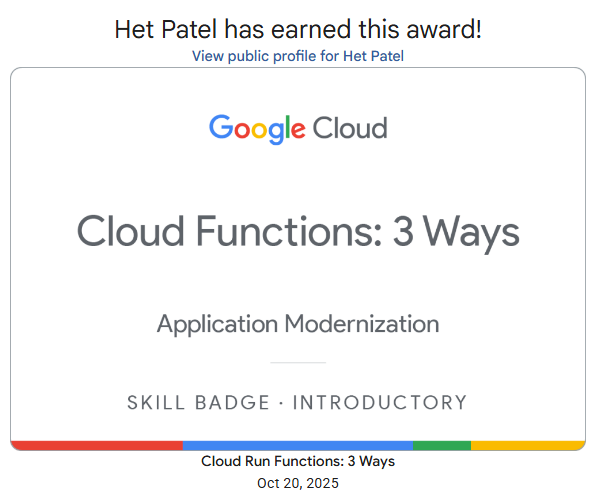 Cloud Functions Badge